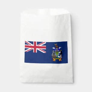 Sachets En Papier Drapeau de la Géorgie du Sud et des îles Sandwich 