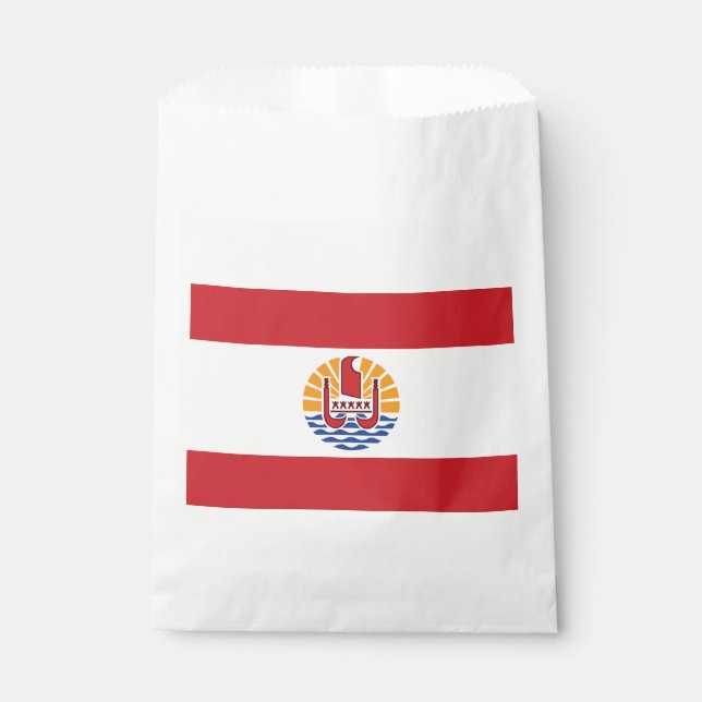Sachets En Papier Drapeau de la Polynésie française (Devant)