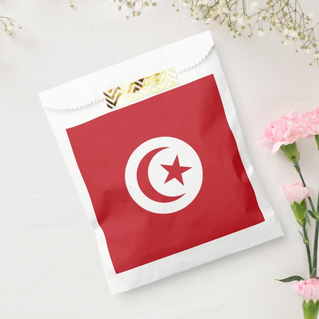Sachets En Papier Drapeau de la Tunisie (Scellé)