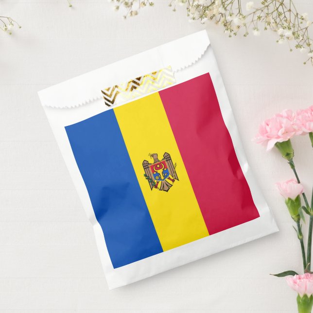 Sachets En Papier Drapeau de Moldavie (Scellé)