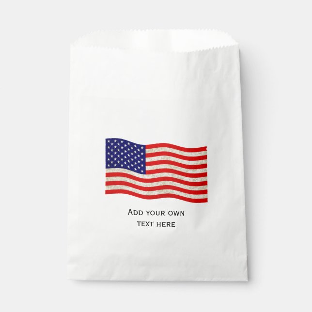 Sachets En Papier Drapeau des États-Unis d'Amérique - grungy (Devant)