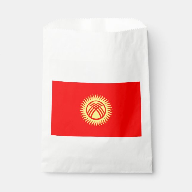 Sachets En Papier Drapeau du Kirghizistan (Devant)