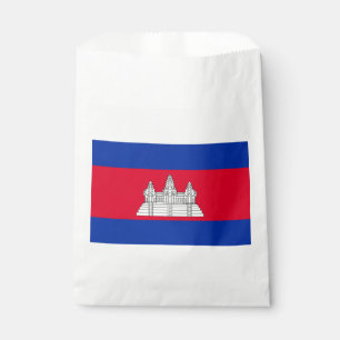 Sachets En Papier Drapeau patriotique cambodgien