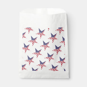 Sachets En Papier Drapeau Patriotique Star Américain Patriotique Fav