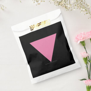 Sachets En Papier Drapeau triangle rose de SlipperyJoe's symbole ros