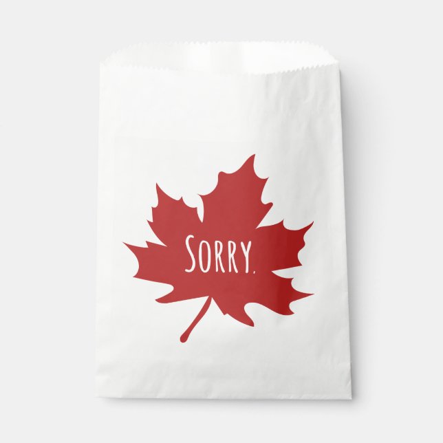 Sachets En Papier Drôle Canadien (Devant)