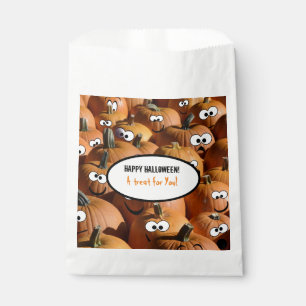Sachets En Papier Drôle Citrouille Halloween Treat Favoriser les sac