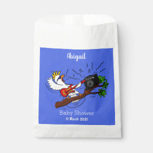 Sachets En Papier Drôle cockatoo jouant de la guitare rock dessin an