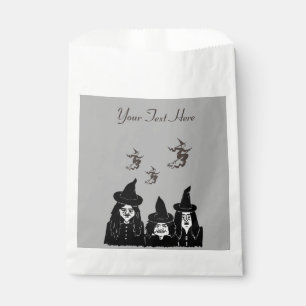 Sachets En Papier drôle éffrayante sorcière noire effrayante hallowe