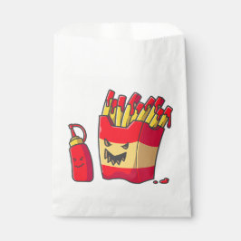 Sachets En Papier drôle halloween frites monstre
