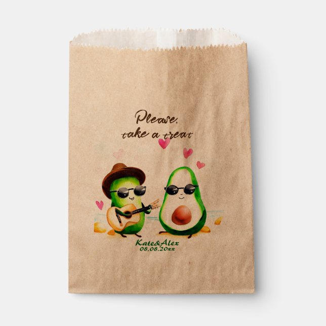 Sachets En Papier Drôle Mariage (Devant)