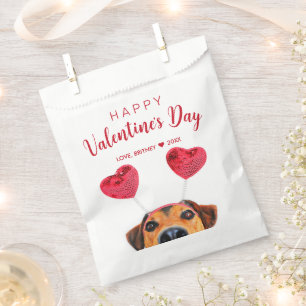 Sachets En Papier Drôle mignon Valentine's Day Chien Heart Headband