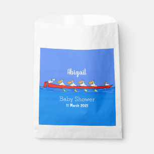 Sachets En Papier Drôle pélicans rameurs dessin animé