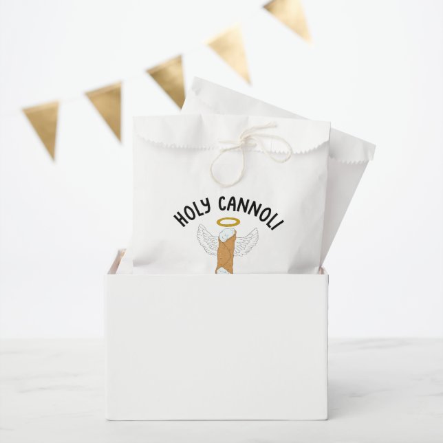 Sachets En Papier Drôle Saint Cannoli Italien Thème Personnalisé Mes (Fête)