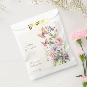 Sachets En Papier Durée de vie de Butterflies fleurie nuptiale de la