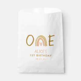 Sachets En Papier Earthy Rainbow Girl 1er Anniversaire Favoriser sac