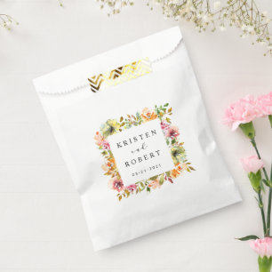 Sachets En Papier Eau Jardin Mariage Floral