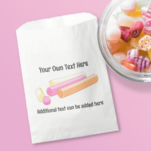 Sachets En Papier Edinburgh Rock - Sweet Scottish Candy - texte pers (Créateur téléchargé)