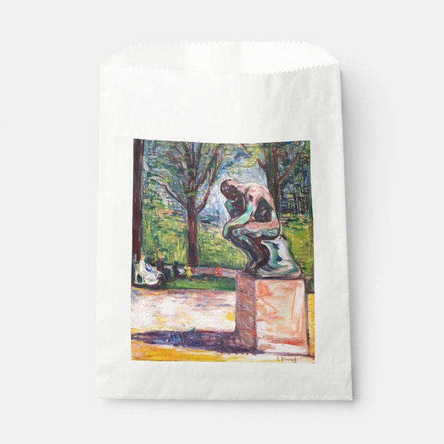 Sachets En Papier Edvard Munch - Le penseur de Rodin (Devant)