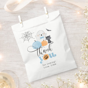 Sachets En Papier Éffrayant fantôme bleu Halloween anniversaire merc