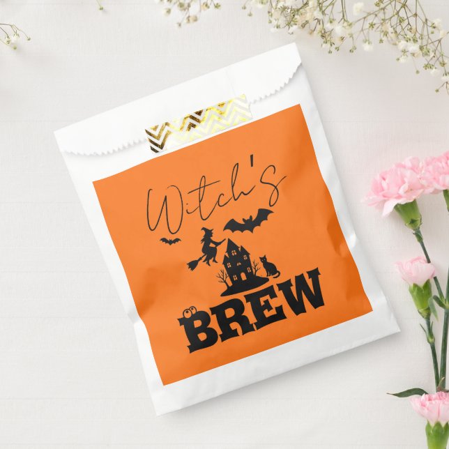 Sachets En Papier Éffrayant Hauné Maison & Sorcière Silhouette | (Scellé)