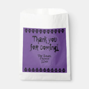 Sachets En Papier Éffrayant Joyeux Halloween Letters   Violet/Noir