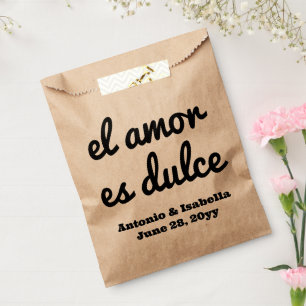 Sachets En Papier El amor es dulce mariage accueil pour invités
