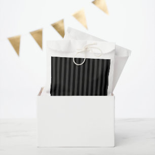 Sachets En Papier Elagnat Black & Smoky Black Vertical Stripes