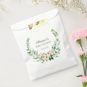 Sachets En Papier Elégant Baby shower Floral Eucalyptus