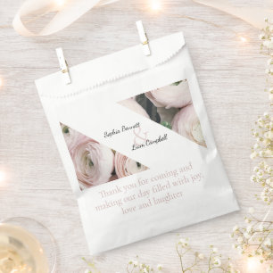 Sachets En Papier élégant beuret bleu rose floral