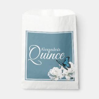 Sachets En Papier Elégant bleu clair Quinceañera - Chambelán Custom