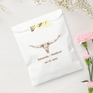 Sachets En Papier Élégant Boho Western Cowboy Mariage