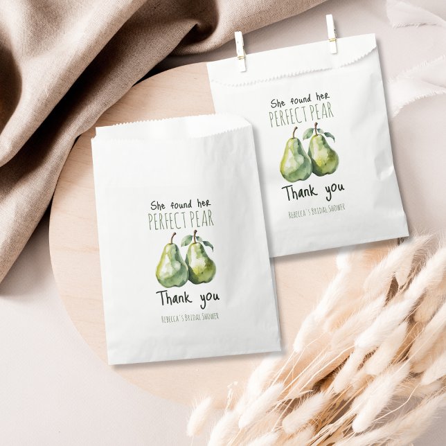 Sachets En Papier Elégant Brunch Fruit Fête des mariées de poire par (Créateur téléchargé)