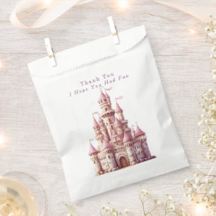 Sachets En Papier Élégant Château de Princesse Rose