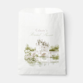 Sachets En Papier Elégant Château Fête des mariées Romance Française
