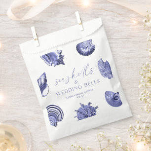 Sachets En Papier Elegant Coquillages & Mariage Fête des mariées de 