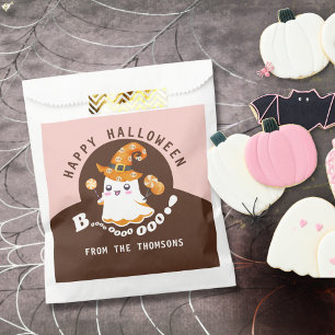 Sachets En Papier Élégant joli Halloween Boo-tiful Boo Ghost