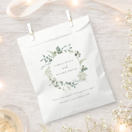 Sachets En Papier Elégant Mariage d'aquarelle d'Eucalyptus Botanique