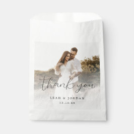 Sachets En Papier Élégant Mariage de calligraphie Merci