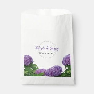 Sachets En Papier Élégant Mariage d'Hydrangée violette