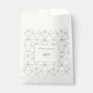 Sachets En Papier Élégant Mariage Motif géométrique