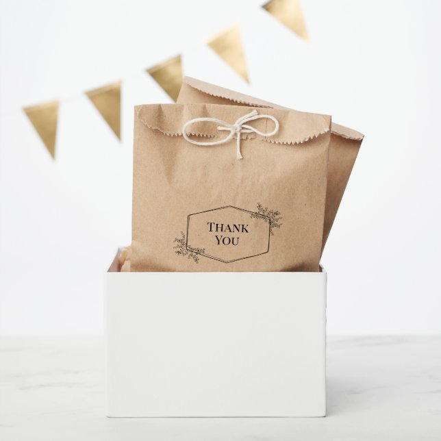 Sachets En Papier Élégant Mariage neutre (Fête)