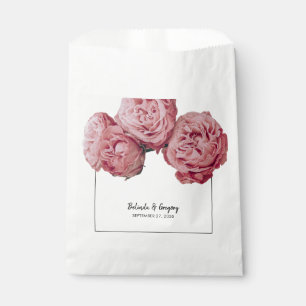 Sachets En Papier Élégant Mariage rose Roses