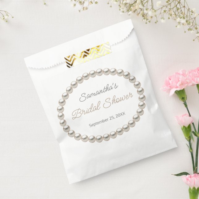 Sachets En Papier Elegant Pearl Fête des mariées (Scellé)