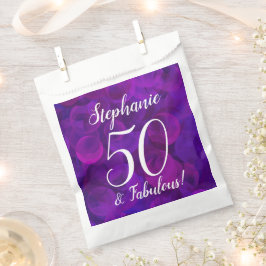 Sachets En Papier Elégant Purple 50 et Fabuleux fête d'anniversaire