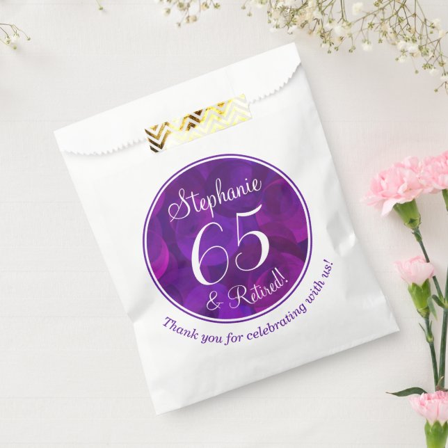 Sachets En Papier Élégant Purple 65 et Retraité (Scellé)