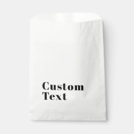 Sachets En Papier Élégant Retro Moderne Lettrage | Noir modifiable