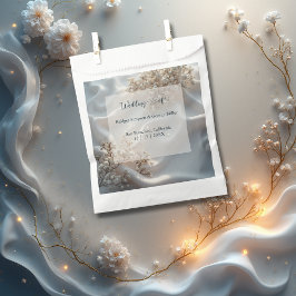 Sachets En Papier Elegant romantic babys breath floral wedding