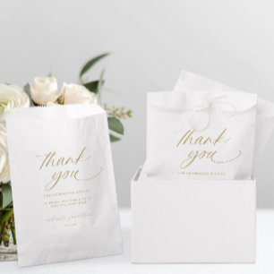 Sachets En Papier Élégant Romantique Moderne Remerciement de Mariage
