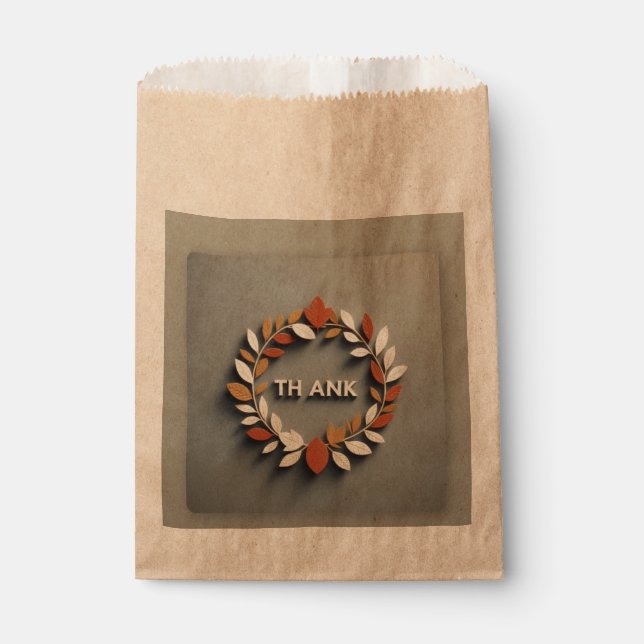 Sachets En Papier Elegant Thank You Envelope" (Devant)